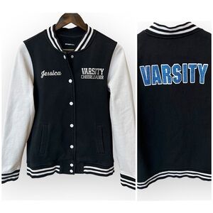Sport-Tek Varsity Cheerleading jacket, cotton blend, snap closure, sz S